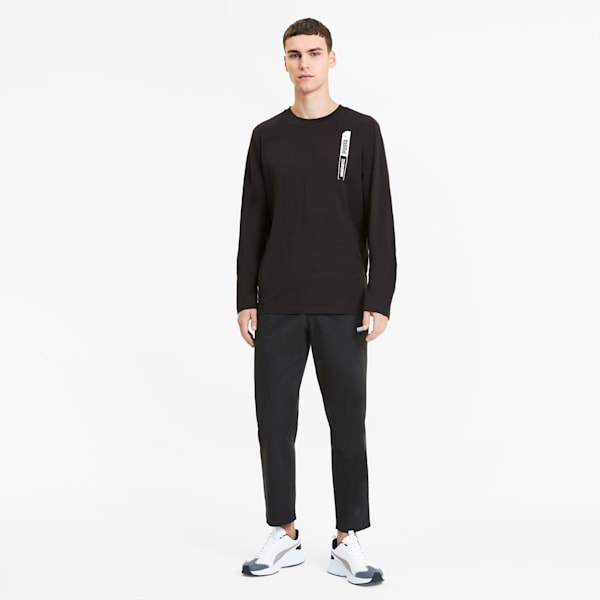 NU-TILITY Men's Long Sleeve Top, Puma Black, extralarge