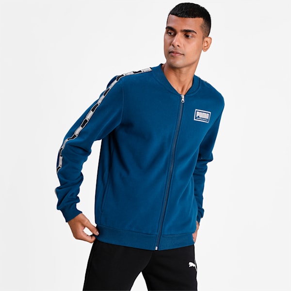 Holiday Pack Men's Full Zip Bomber Jacket, Gibraltar Sea, extralarge-IND