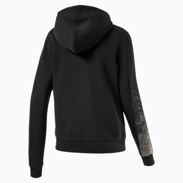 Holiday Pack Women's Full Zip Training Hoodie, Cotton Black, extralarge-IND