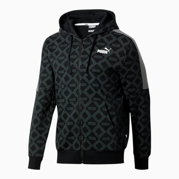 Puma all over print camo insert overhead hoodie outlet
