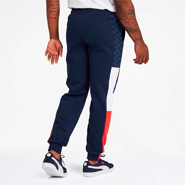 Logo AOP Pack Men's Sweatpants, Peacoat, extralarge