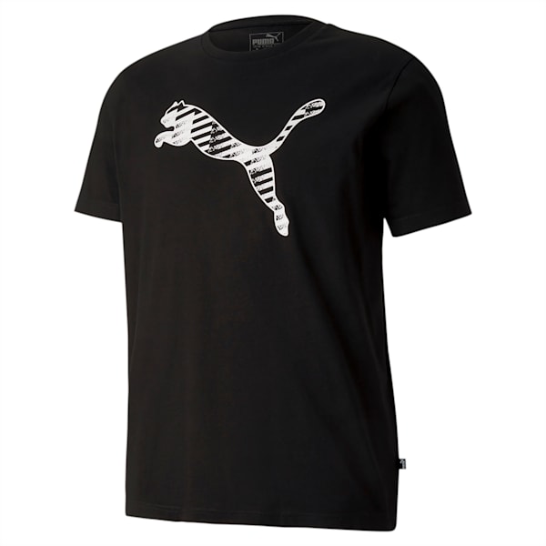 Cat Brand Logo T-Shirt, Puma Black, extralarge-IND