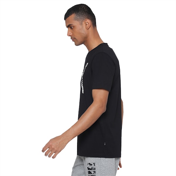 Cat Brand Logo T-Shirt, Puma Black, extralarge-IND