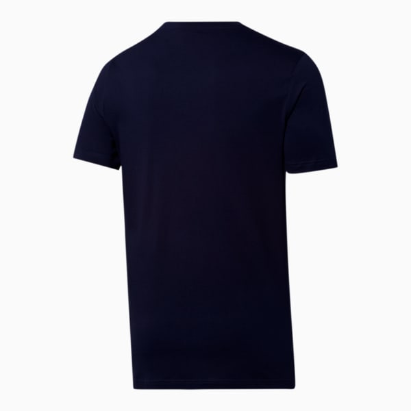 Cat Brand Men's Logo Tee, Peacoat, extralarge