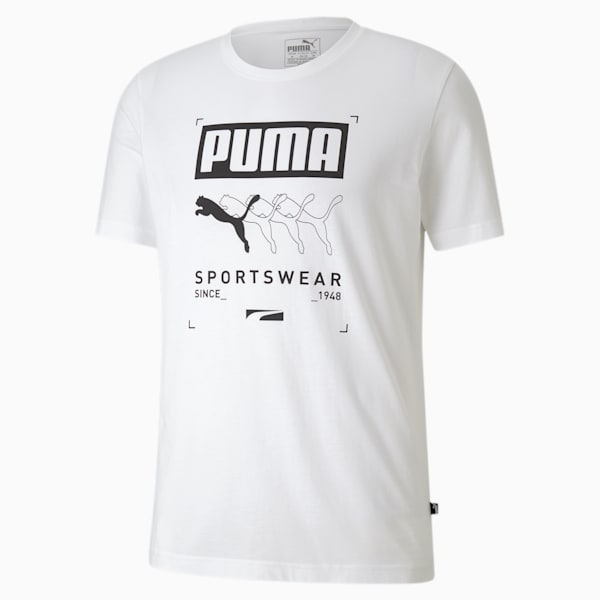 Box PUMA Men's Tee, Puma White, extralarge