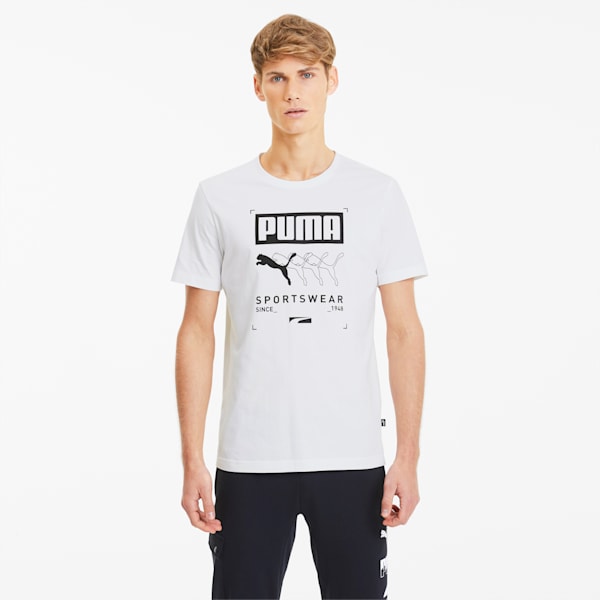 Box PUMA Men's Tee, Puma White, extralarge