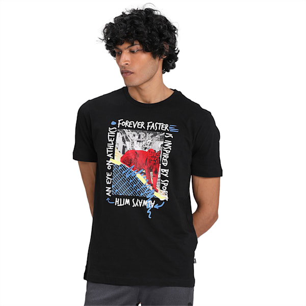 Photo Men's T-Shirt, Puma Black, extralarge-IND