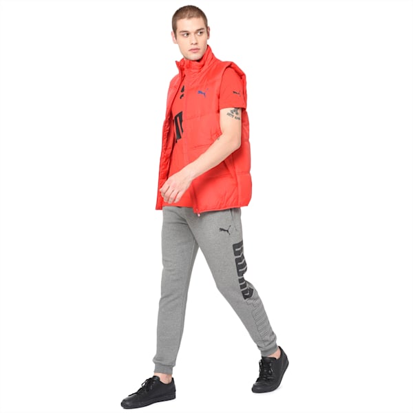 Men's Essential Padded Gilet, High Risk Red