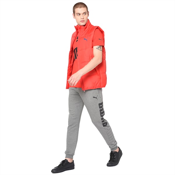 Men's Essential Padded Gilet, High Risk Red