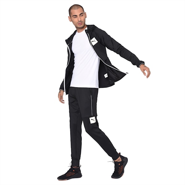 Tec Sports Full Zip Men’s Hoodie, Puma Black