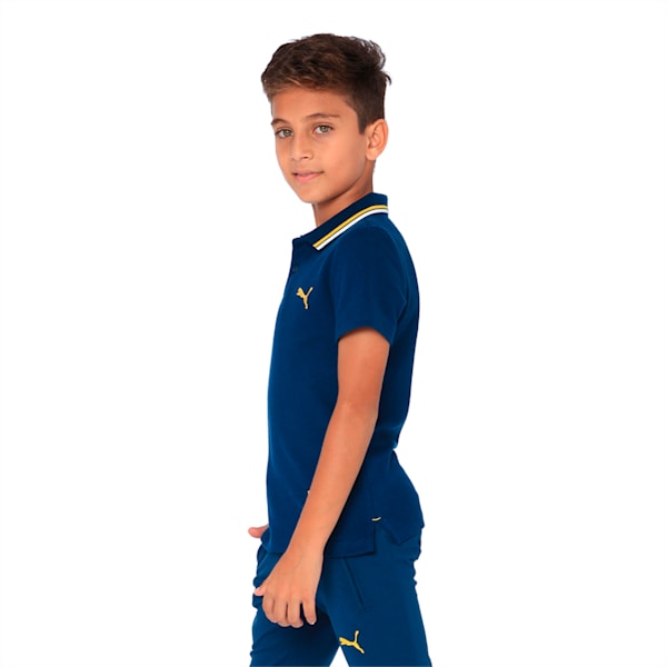 PUMA x one8 Kid's Polo, Gibraltar Sea, extralarge-IND