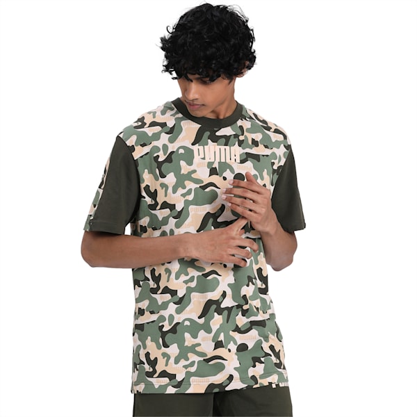 REBEL Camo T-Shirt, Forest Night, extralarge-IND