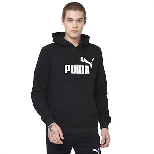 Men's Big Logo Hoodie, Puma Black, extralarge-IND