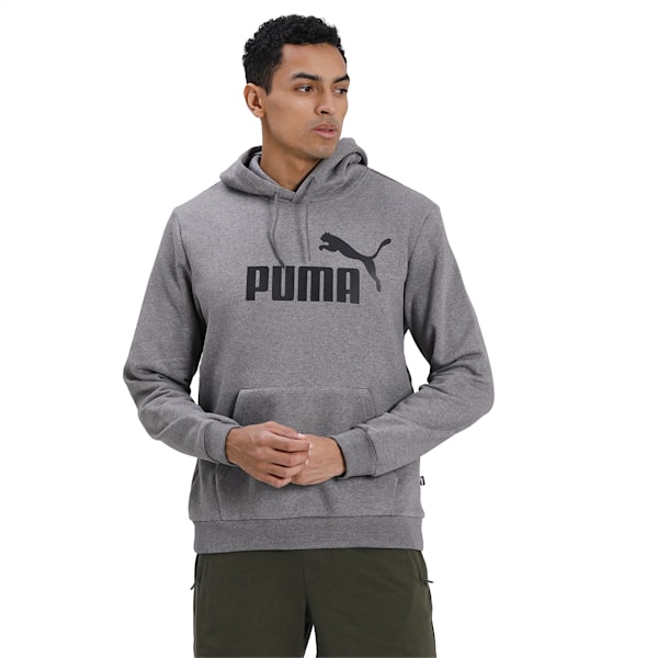 Men's Big Logo Hoodie, Medium Gray Heather, extralarge-IND