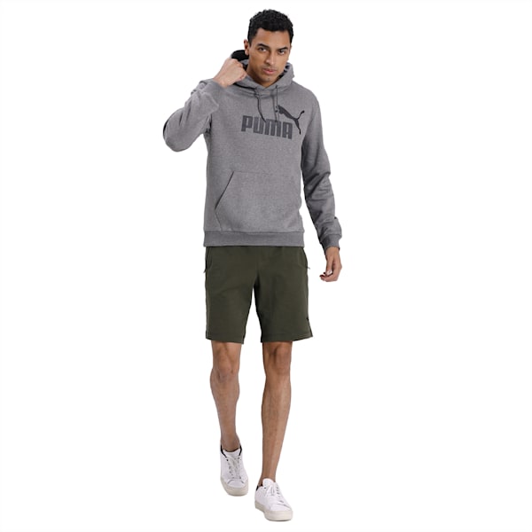 Men's Big Logo Hoodie, Medium Gray Heather, extralarge-IND