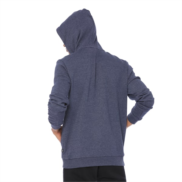 Essentials Fleece Men's Hoodie, Peacoat Heather, extralarge-IND