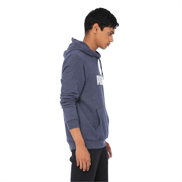 Essentials Fleece Men's Hoodie, Peacoat Heather, extralarge-IND