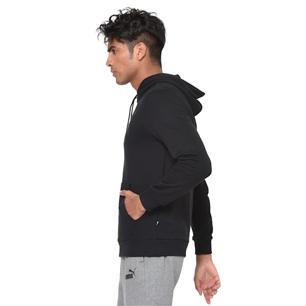 Essentials Men's Hoodie, Cotton Black, extralarge-IND