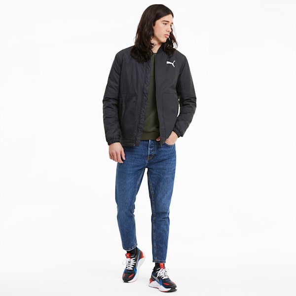 Essentials+ Style Men's Bomber Jacket, Puma Black