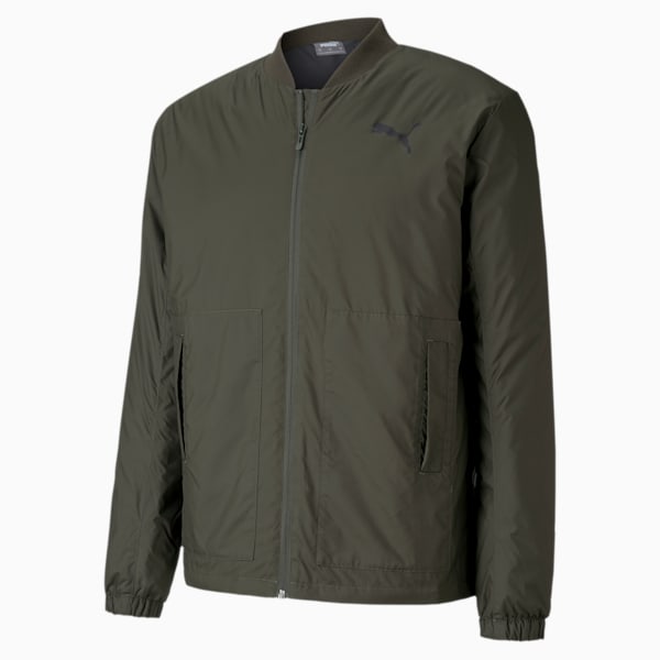 Essentials+ Style Men's Bomber Jacket, Forest Night, extralarge-AUS