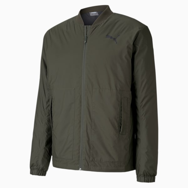 Essentials+ Style Men's Bomber Jacket, Forest Night, extralarge-IND