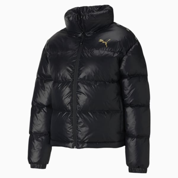 Shine Relaxed Fit Women's Down Jacket, Puma Black, extralarge-IND