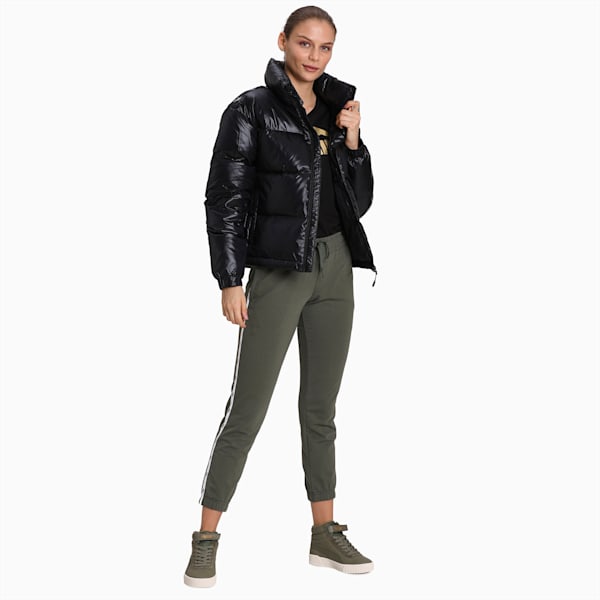 Shine Relaxed Fit Women's Down Jacket, Puma Black, extralarge-IND