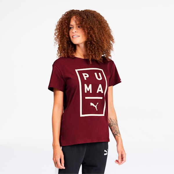 Above the Bar Women's Tee, Burgundy, extralarge