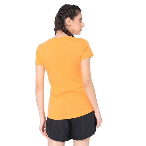 Womens Graphic Tee III, Orange Pop, extralarge-IND