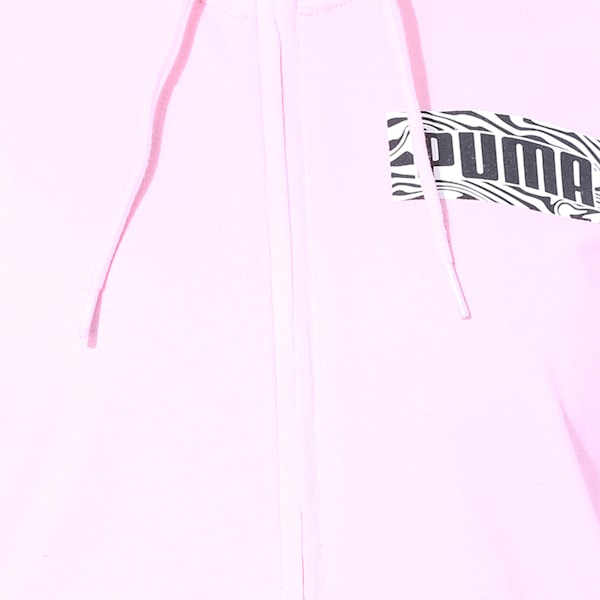 Womens Graphic Fz Hoody I, Pale Pink, extralarge-IND