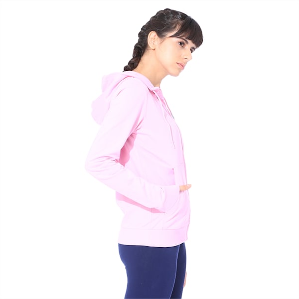 Womens Graphic Fz Hoody I, Pale Pink, extralarge-IND