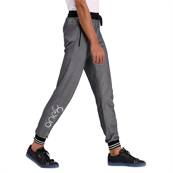 Knitted Men's Sweatpants, Puma Black, extralarge-IND