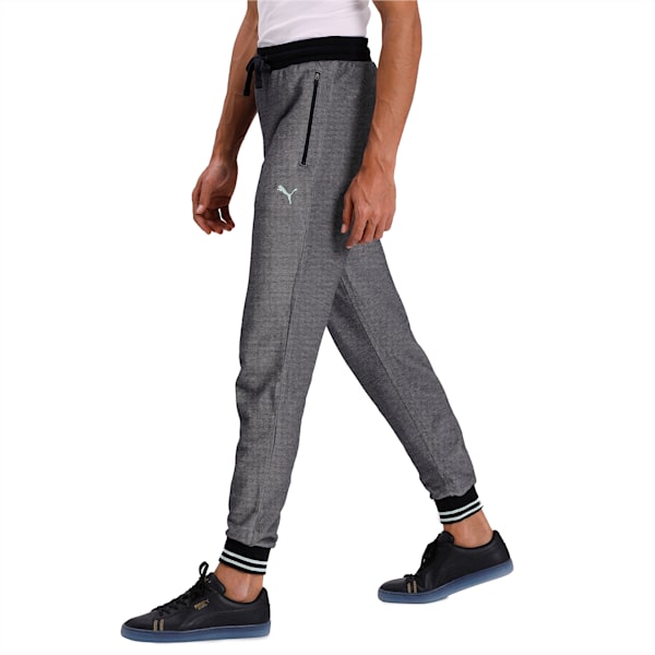 Knitted Men's Sweatpants, Puma Black, extralarge-IND