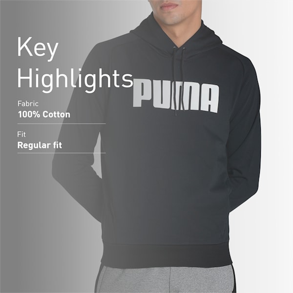 ACTIVE KA Men's Hoodie, Puma Black, extralarge-IND