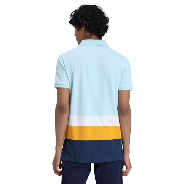 Striper Polo I, Aquamarine, extralarge-IND