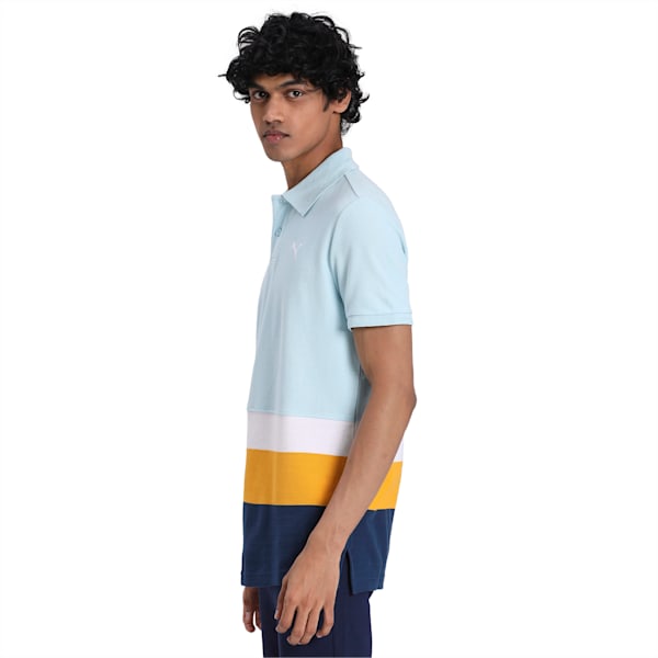 Striper Polo I, Aquamarine, extralarge-IND