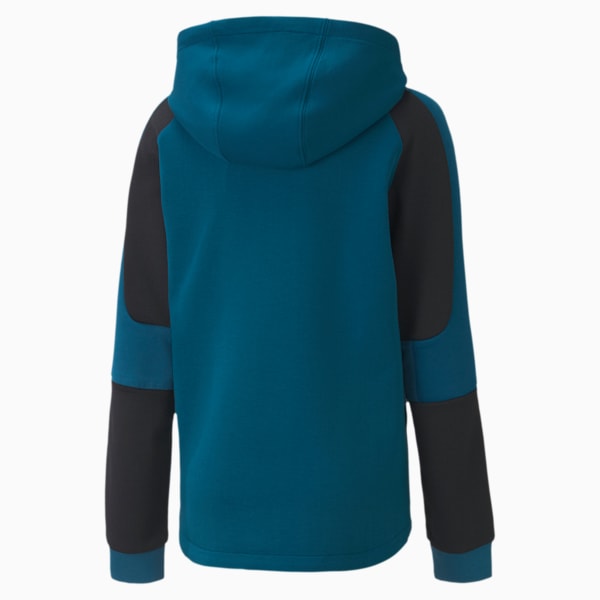 Evostripe Full Zip dryCELL Boys' Hoodie, Digi-blue, extralarge-IND