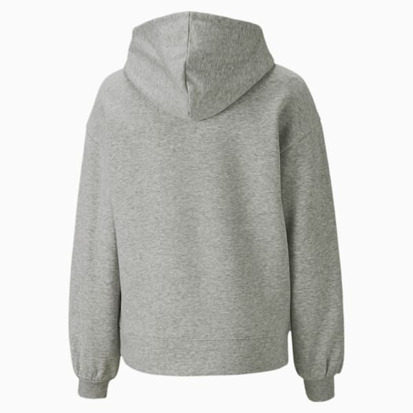 Alpha Girl's Relaxed Hoodie, Light Gray Heather, extralarge-IND