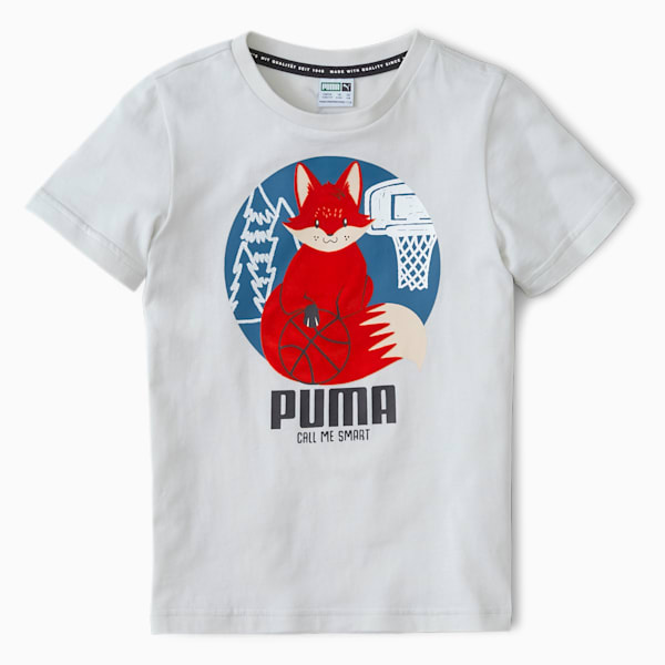 Animals Suede Kids' Tee, Vaporous Gray, extralarge