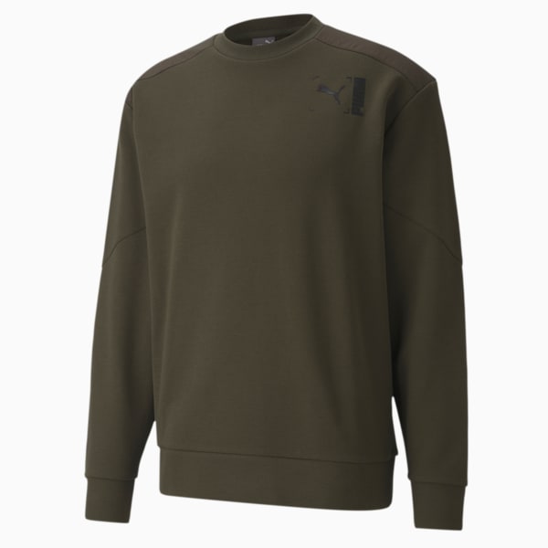 NU-TILITY Crew Regular Fit Men's Sweat Shirt, Forest Night, extralarge-IND