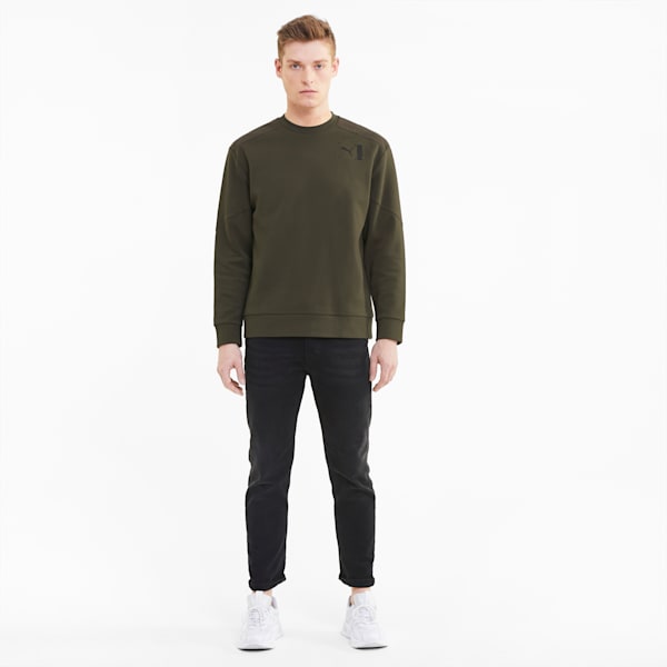 NU-TILITY Crew Regular Fit Men's Sweat Shirt, Forest Night, extralarge-IND