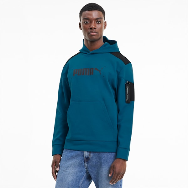 NU-TILITY Men's Hoodie, Digi-blue, extralarge