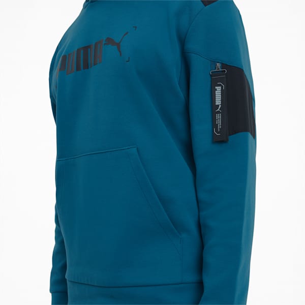 NU-TILITY Men's Hoodie, Digi-blue, extralarge