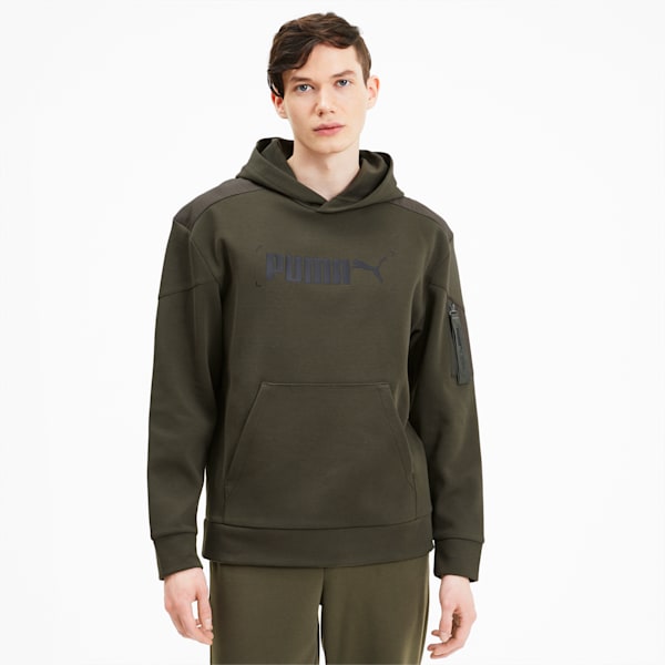 NU-TILITY Men's Hoodie, Forest Night, extralarge-IND
