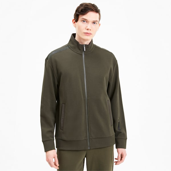 NU-TILITY Men's Track Jacket, Forest Night, extralarge-IND