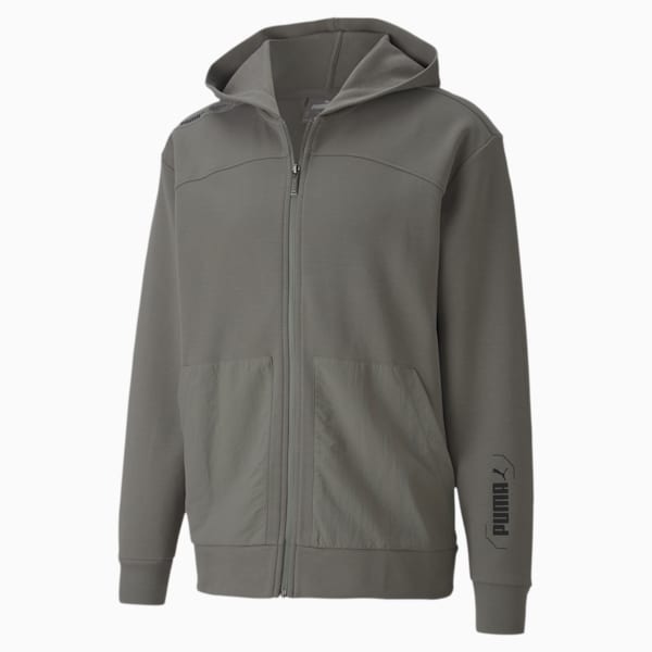 NU-TILITY Men's Full Zip Hoodie, Ultra Gray, extralarge-IND