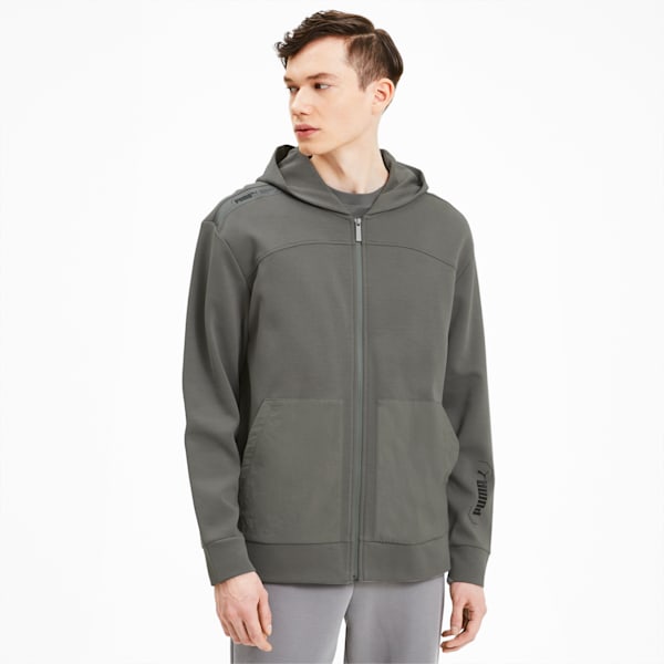 NU-TILITY Men's Full Zip Hoodie, Ultra Gray, extralarge-IND