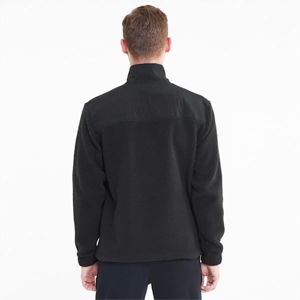NU-TILITY Men's Half Zip Sweatshirt, Puma Black, extralarge