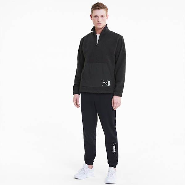 Puma joggers mens quarter zip cheap