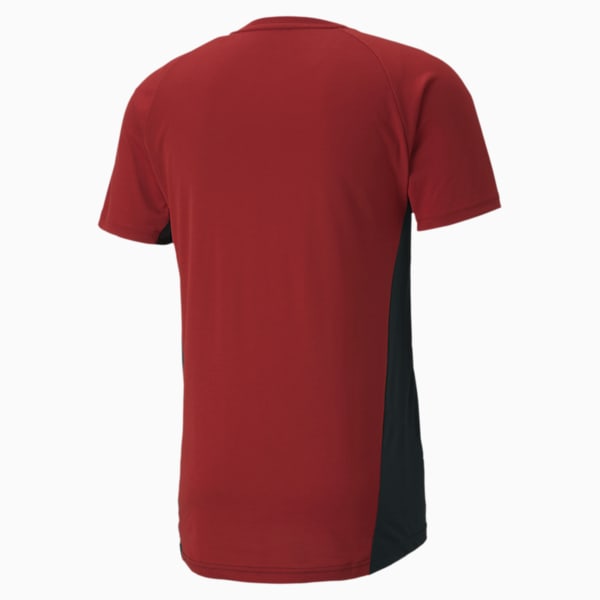 Evostripe Slim Fit Men's T-Shirt, Red Dahlia, extralarge-IND